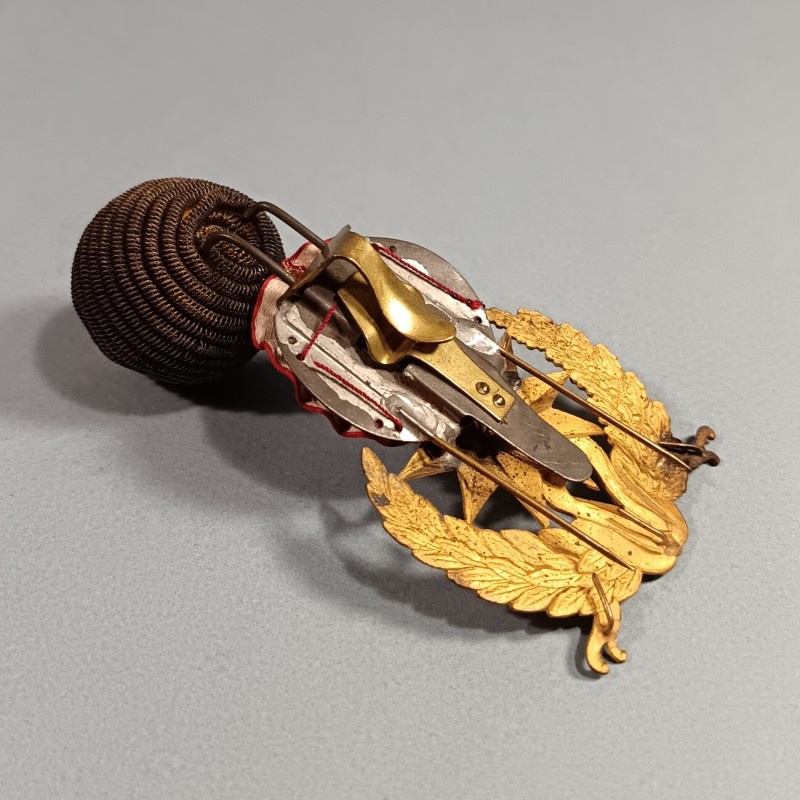 ATTRIBUT OU INSIGNE ET POMPON DE KEPI D'OFFICIERS ET ADJUDANTS MODELE 1886 OFFICIER DU SERVICE DE SANTE DES ARMEES